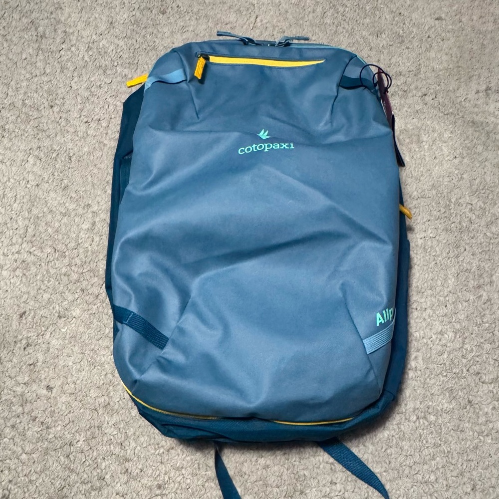 Cotopaxi Allpa 28L travel pack backpack suitcase blue spruce NEW TAG recycled